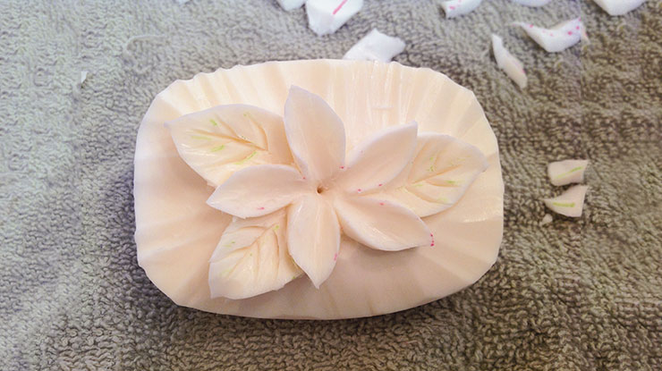 Carving a Soap Flower